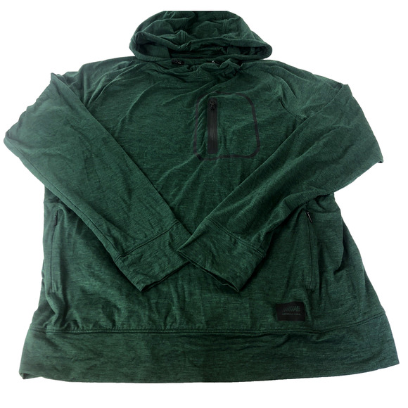 Amercian Eagle Outfitters Men's Flex Hoodie Large Green Pullover Kangaroo Pocket - Picture 6 of 11